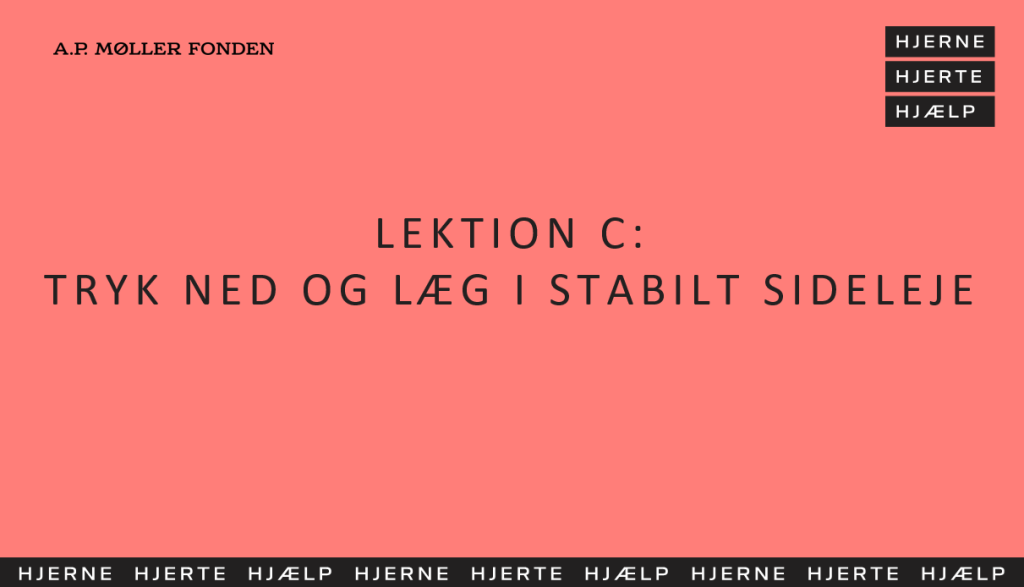hjertestop lektion c - tryk ned